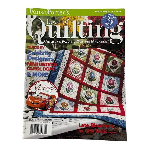 Fons & Porter Love of Quilting Magazine Lot of 6 Full Year 2006 - Picture 5 of 7